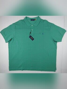 Polo Ralph Lauren Classics Polo Shirt Mens Size 5XB Green Cotton NWT $125.00